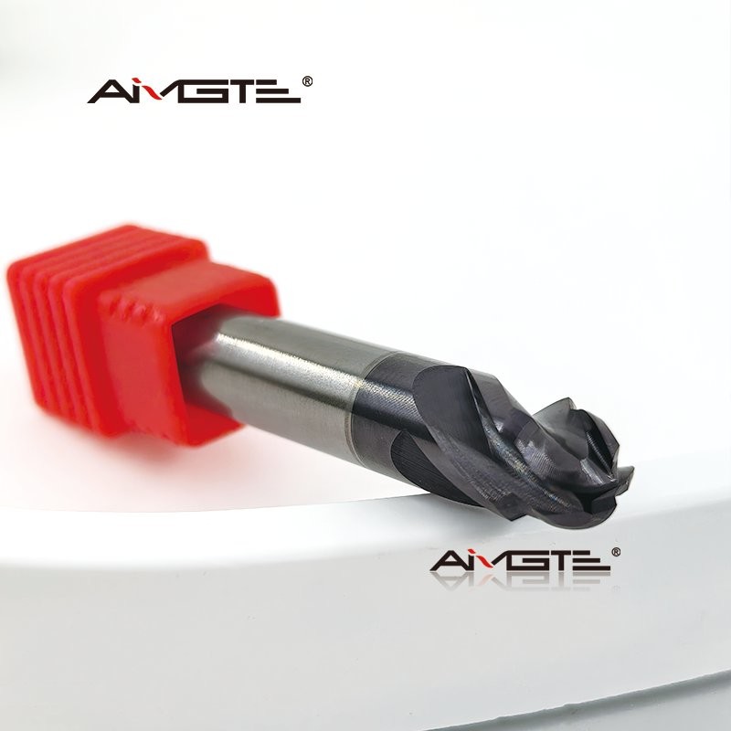 4 Flute Carbide Stepped Ball End Mill Precision Forming Cutter for 3D Profiling CNC Milling Tool Multi Level Radius Cutting 2mm-12mm Diameter