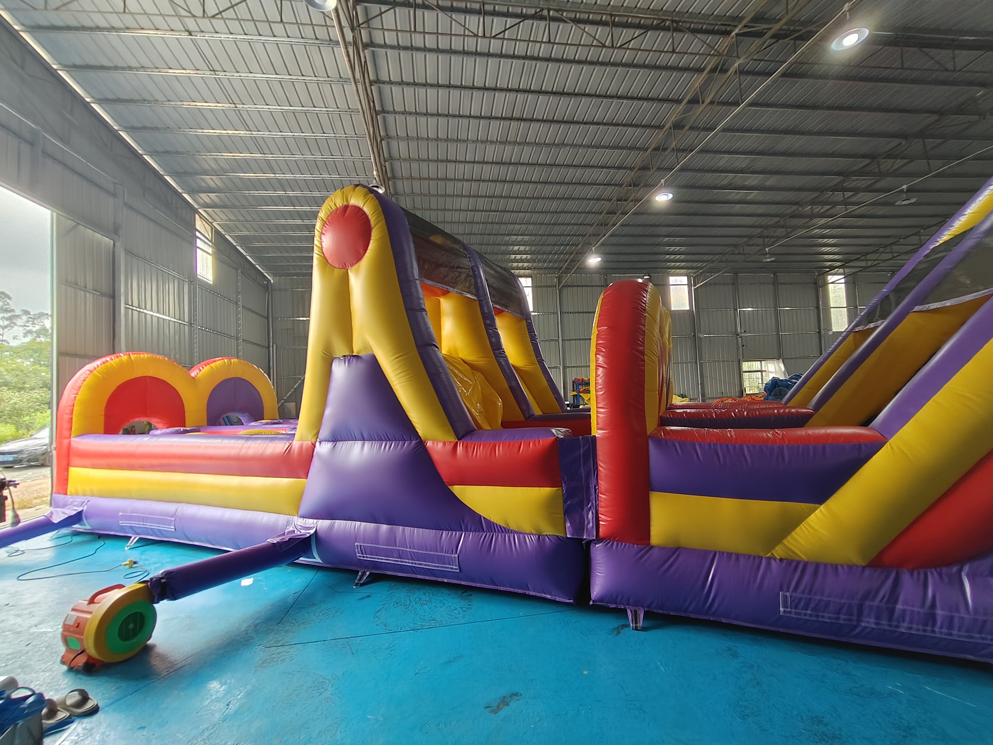 Pvc Tarpaulin Inflatable Obstacle Courses Outdoor Backyard Fun Run Sport For Toddler