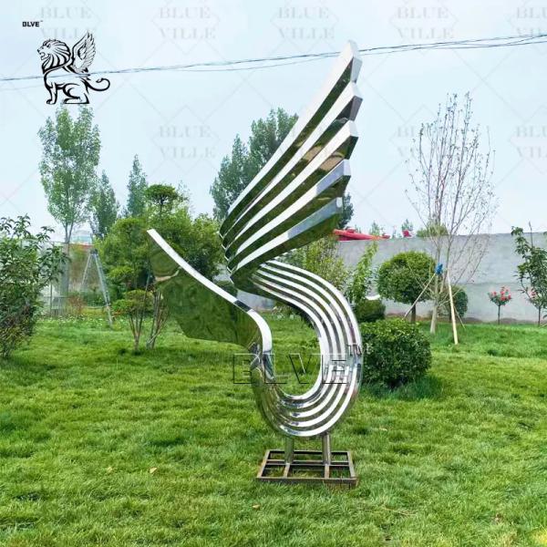 Stainless Steel Sculpture Metal Art Abstract Sculpture Mirror Polished Modern