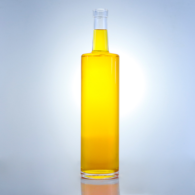 750ml High Flint Glass Bottle for Champagne Gin Rum Brandy Tequila Whisky Liquor T-Cork