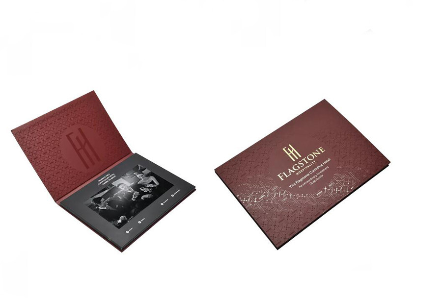 Custom Advertising Media Player LCD Sound Module Video brochure Cards for pharmacy