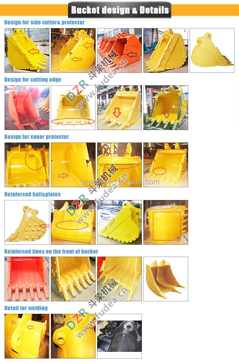 Sk60 Hydraulic Thumb Yellow or Others Q345B Mini Excavator Hydraulic Clamp