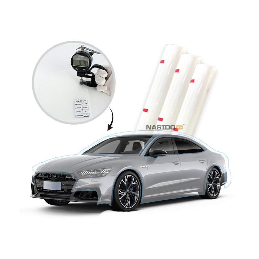 7.5mil Clear Paint Protection Film NASIDO TPU-NF15S Easy Maintenance