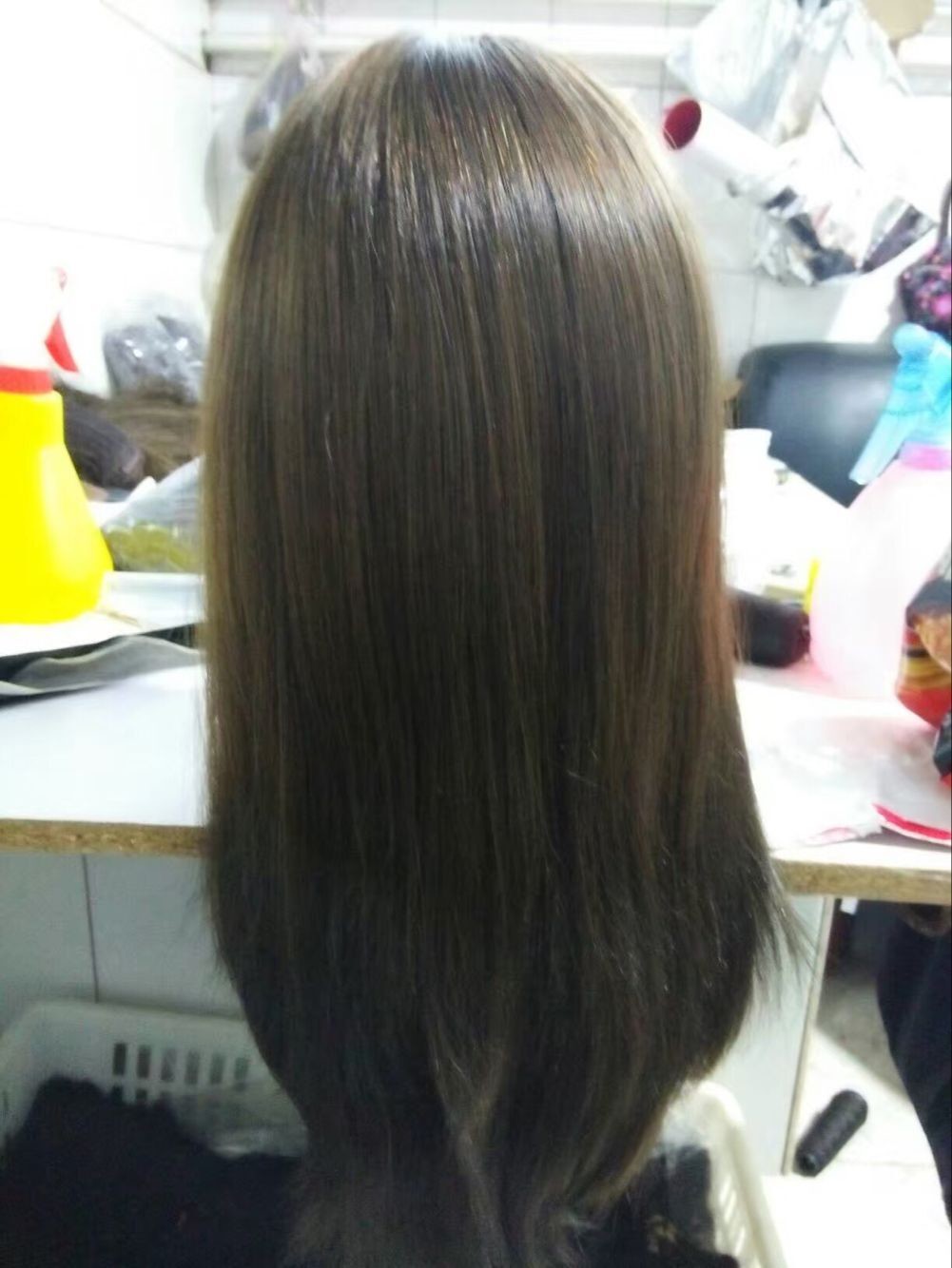 Qingdao Supplier 100% European 100% Cuticle Virgin Hair Kosher Wigs Silky Straight