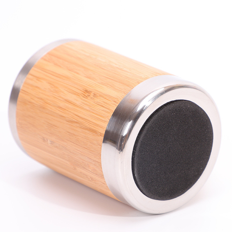Insulated Bamboo Tea Travel Tumbler With Infuser Strainer Sleeve For Hot Coffee Or Cold Tea Stainless Steel Coffee Mug Tea Gift Set For Tea Lovers