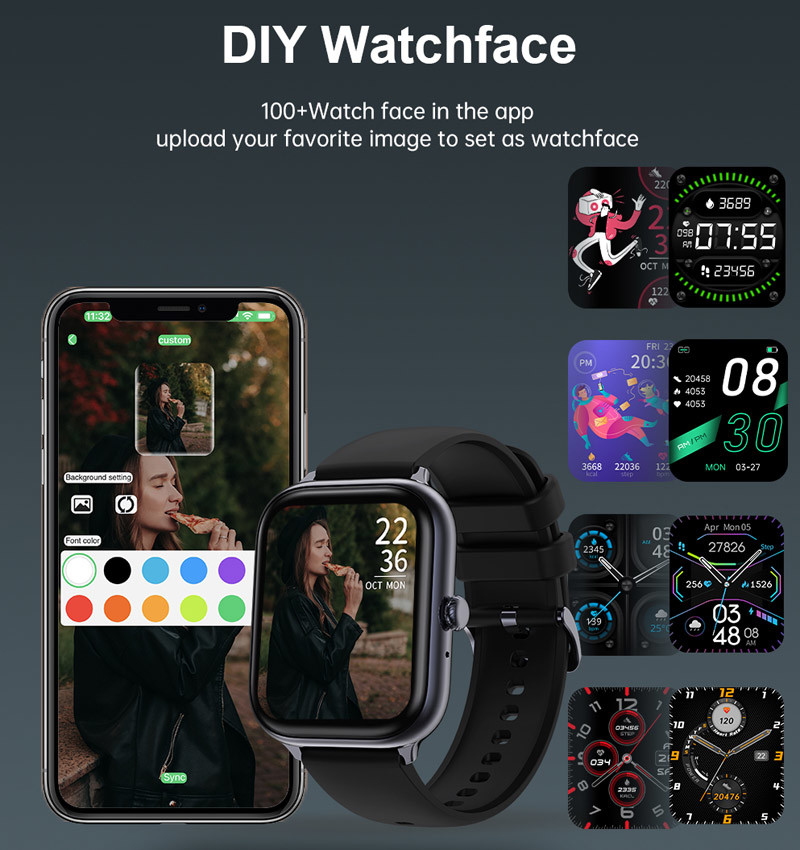 T11 Blood Pressure Wrist Smartwatch Bracelet Sport Wristband Fitness