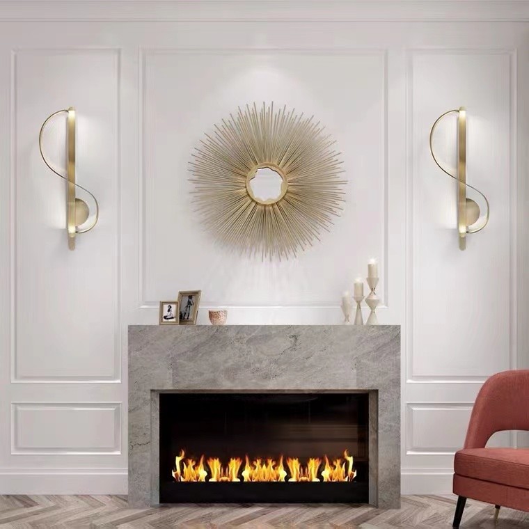 Modern New Style LED Indoor Gold Wall Light For Living Bedroom Wall Lamp