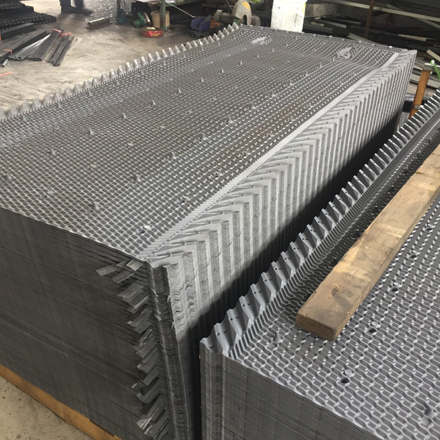 1950mm Pvc Fills For Cooling Tower Black Cooling Tower Fill Media Replacement