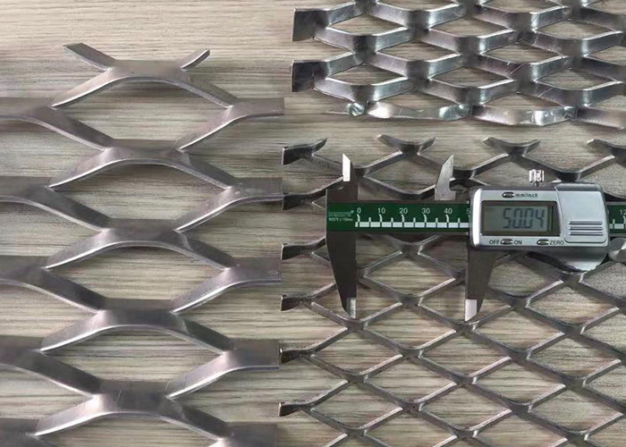 Electro Galvanize Steel Expanded Wire Mesh Plate 8mm Stem