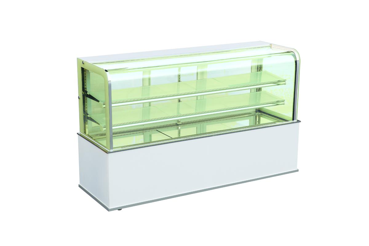 Luxury Square Style Cake Display Freezer 1800 X 650 X 1240 Low Energy Lighting