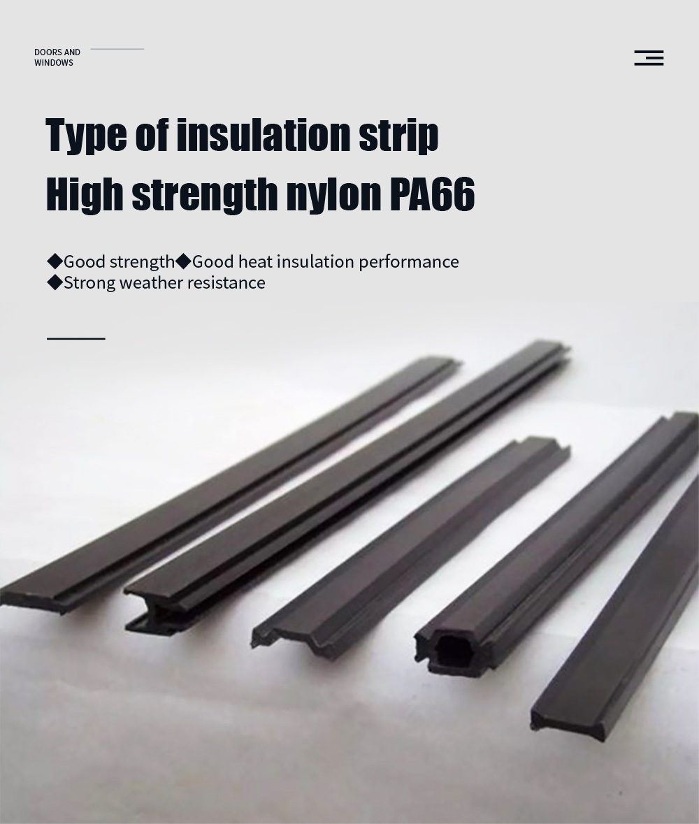 Modern House Villa Aluminium Windows and Doors with Heat Insulation Coefficient ≤2.1