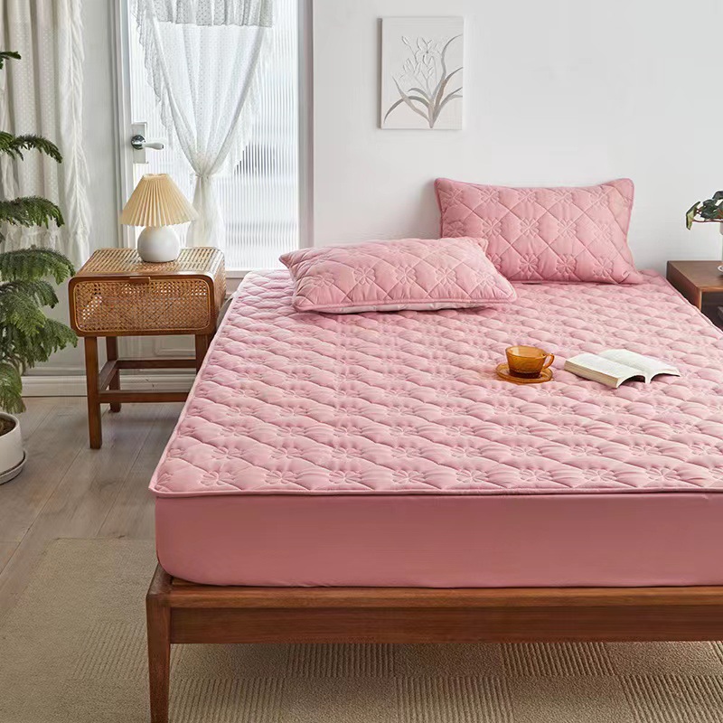 Fashion Washed Cotton Comforter Set Mattress Protector for Twin Full King Queen Size
