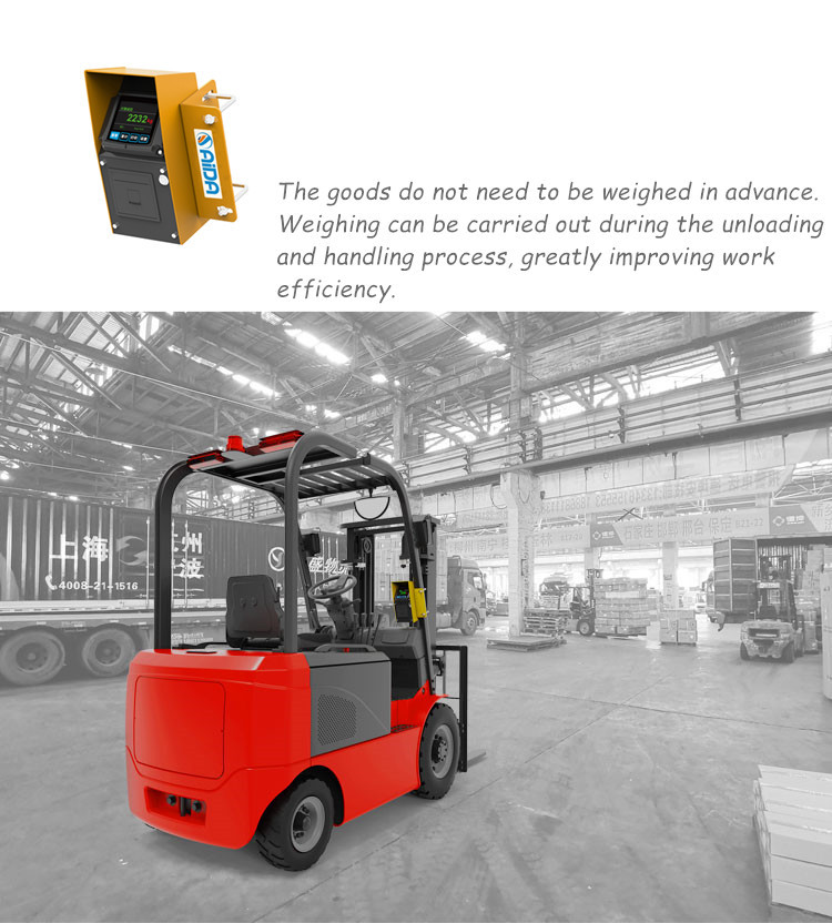 Precision Digital Forklift Scales for Industrial Working Voltage 12-24V Optional Division 0.1-5kg