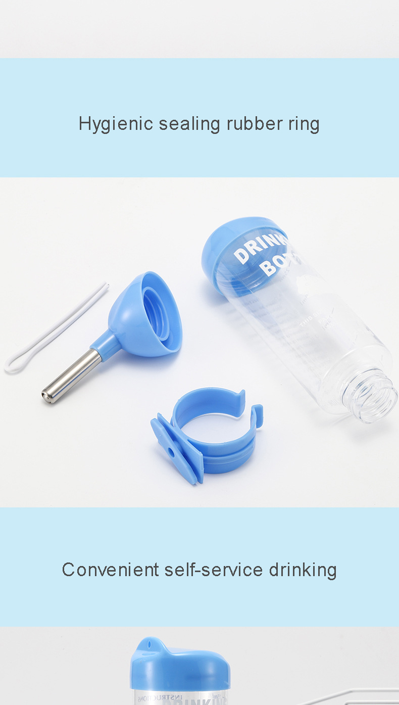 Plastic Water Bottle for Small Animals LCD Display 125ml like Hamsters and Rabbits