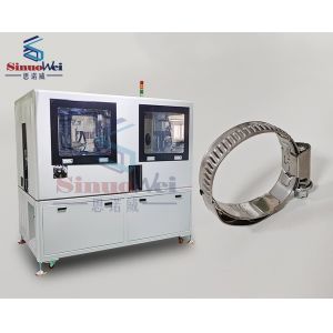 Worm Gear German Hose Clamp Machine Hydraulic Pipe Clamp Pressing With Spring