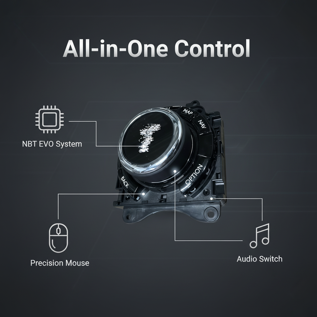 For Rolls-Royce Ghost Wraith NBT EVO Multi-functional Controller Touch Mouse Audio Switching Vehicle Entertainment System
