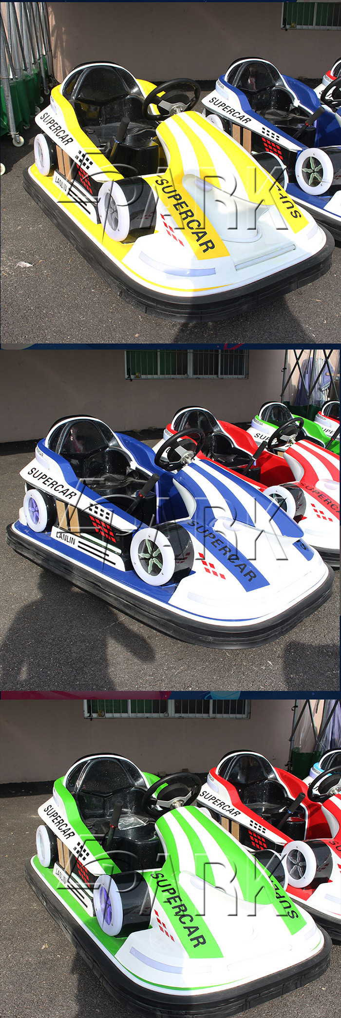 Supermarket Electric Drifting Bumper Car With Adjustable Seat Belt