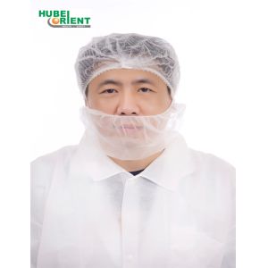 Disposable Soft Nylon Ear-Loop Beard Cover With Single Elastic