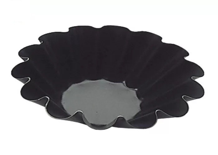 Foodservice NSF Telfon Nonstick Aluminium Cupcake Mould Mini Fluted Brioche Cake Pan Mold
