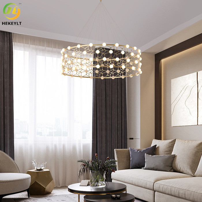 Creative Spark Ball Gypsophila Modern Ring Light For Clothing Store Restaurant