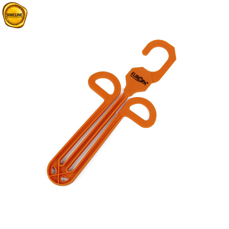 Customized Logo Orange Plastic Hanger For Shoes/ Slippers