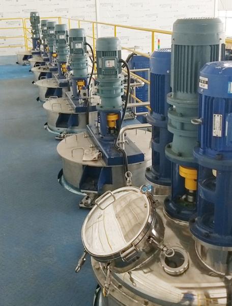 Polished Stainless Steel Mixing Bin Double Jacketed Insulation Agitation