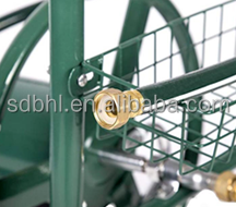 Stainless Steel Garden Hose Storage Reel 4 Wheel Customized Easy Operation