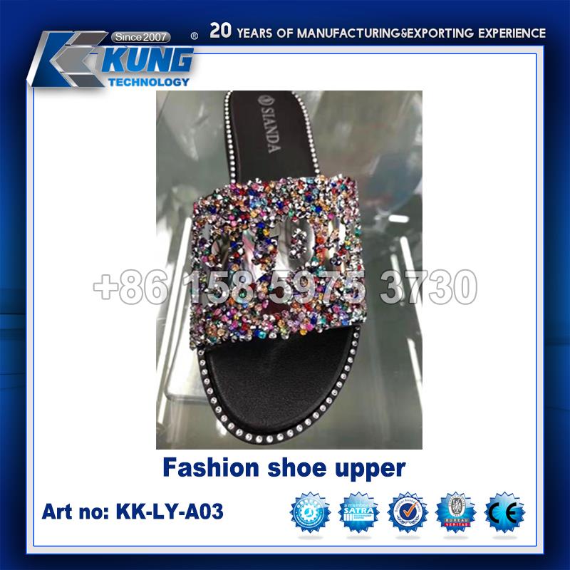 Antiwear Waterproof Upper In Shoes , Multicolor Ladies Slipper Upper