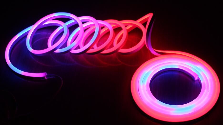 Side-view flat 11*19mm high cri rgbw dmx color changing addressable digital dmx led neon
