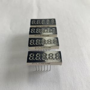 China Tn Monochrome 7 Segment LED Display 10mm Pixels Common Anode 8 Digital on sale