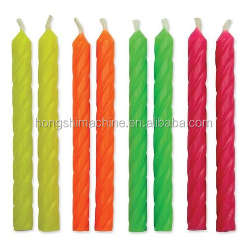Industrial light birthday candle production machine manual spiral wax candle making moulding machine price