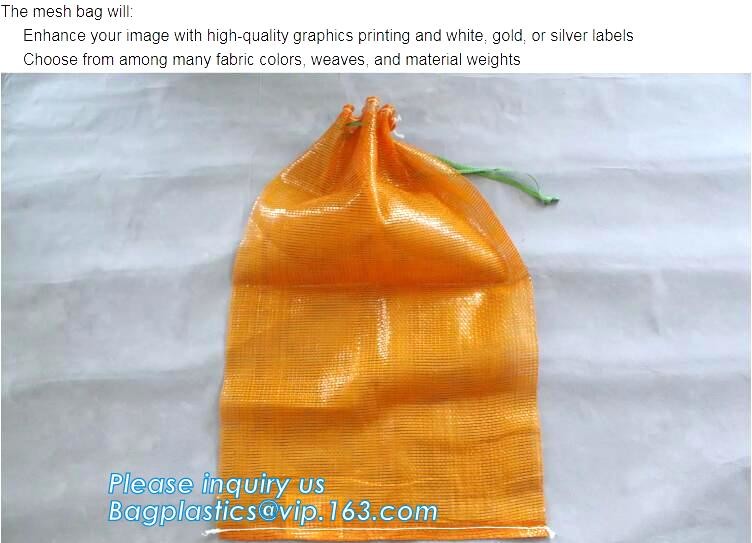 Reusable Solid Shopping Bag String Grocery Bag Shopper Cotton Tote Mesh Net Woven Portable Durable Shopping, BAGEASE