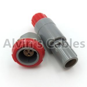 Lemo 1 P Set 7 Pin Connector And Jack Pac / Plc Gray Jacket Single Positioned 7