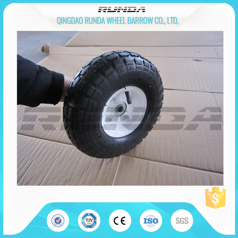Comb Pattern 10 Inch Pneumatic Wheels Large Friction Against Tire Skidding