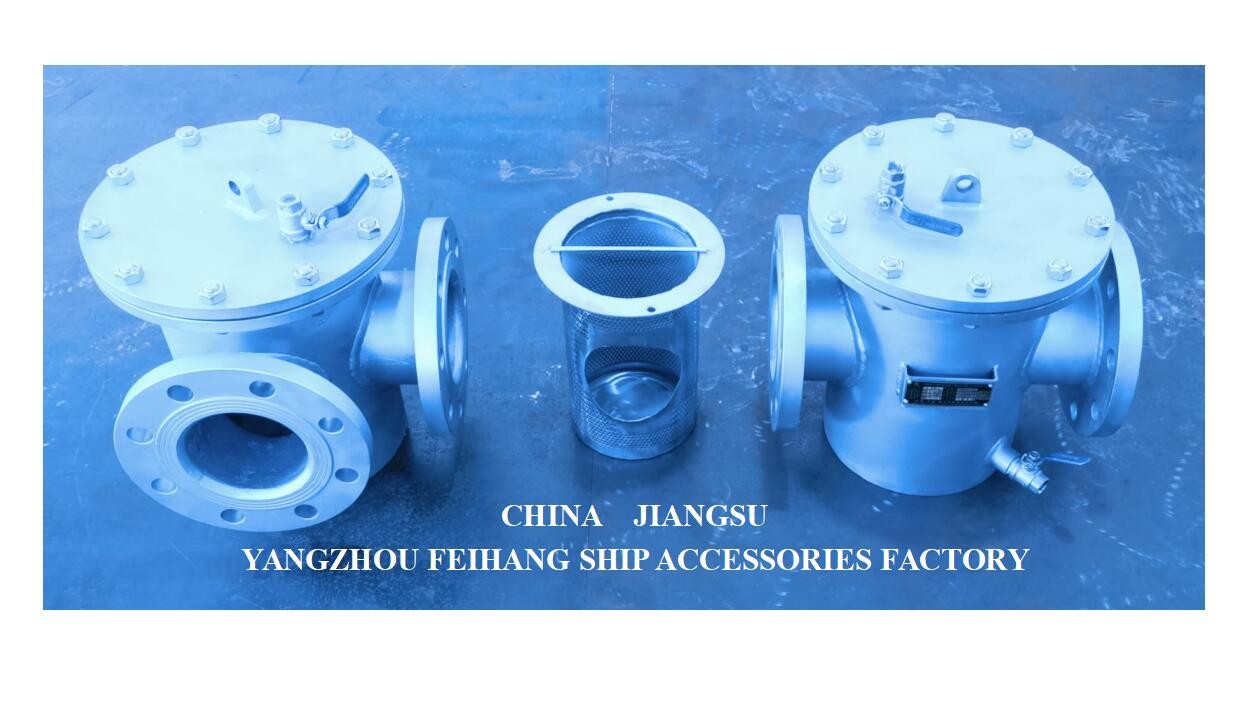 Straight Through Type Stainless Steel Marine Sea Water Filter AS125 PN1.0 CB/T497-2012 Mesh 150um