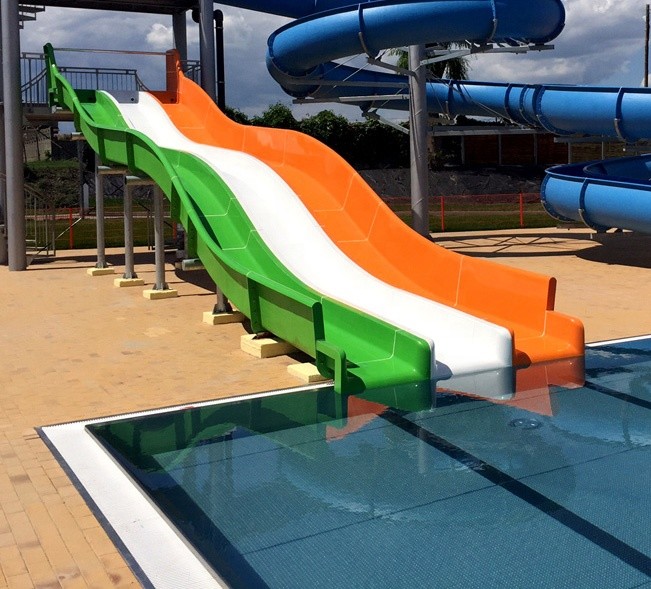 Aqua Park Equipment Colorful Custom Multiple Water Fiberglass Slides For Commercial Swimming Pool/Home