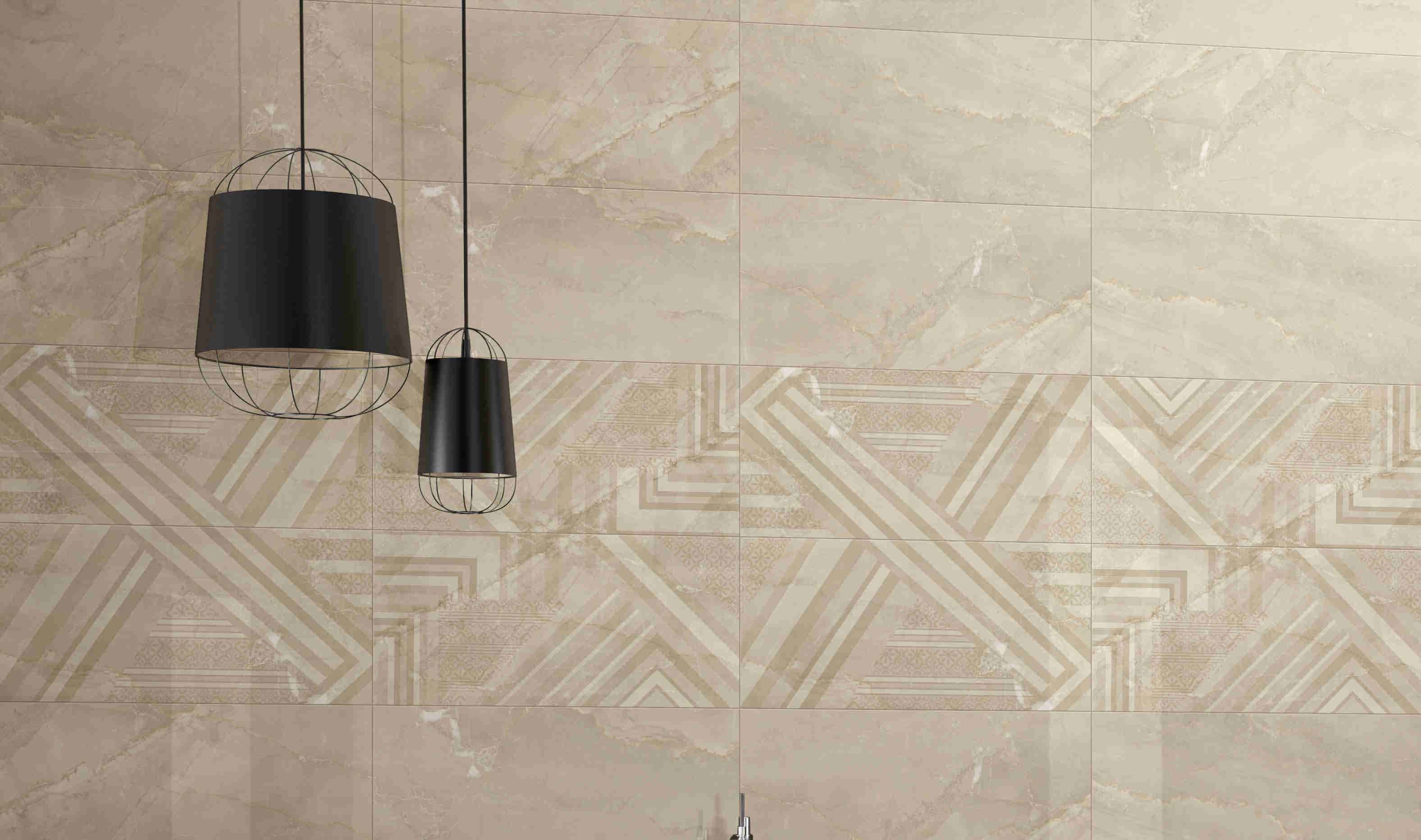 Fashion Italian Marble Tile / Indoor Porcelain Tiles Grey Color 400x800 Mm Size