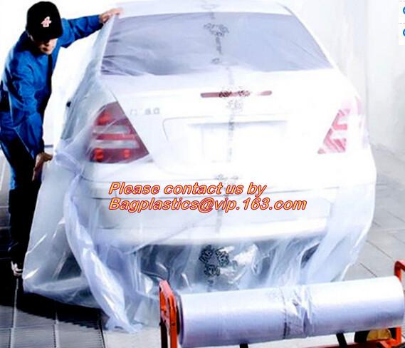 Plastic drop sheet/cloth(fastmask masking film),Disposable car cover,5 in 1 auto
