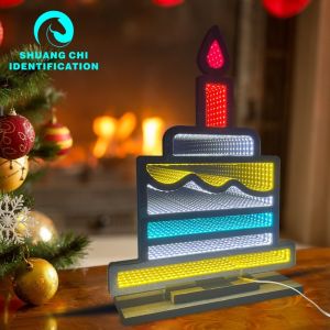 Lamp Luminous Flux lm 1000 Santa Multi-Layer Mirror Led Neon Signs For