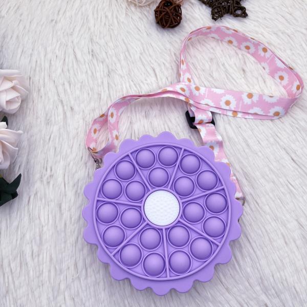 Kawaii Crossbody Bag Cute Shoulder Bag Cartoon Silicone Bag Pop Purse Wallet Bag