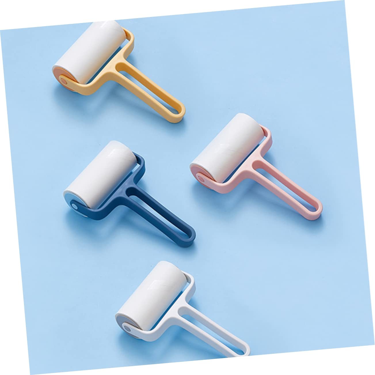 Tearable Roll Paper Sticky Roller Brush Pet Hair Remover Clothes Carpet Cleaning Brush Plush Razor Household Cleaning Tool