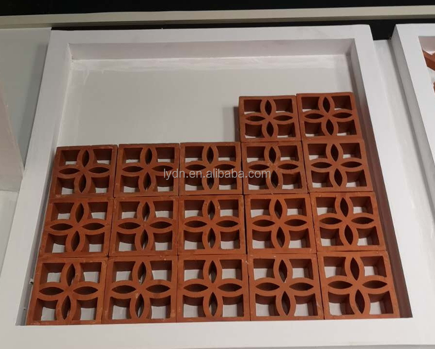 800 Centigrade Heat Insulation Hollow Perforated Clay Bricks for Garden Wall Decorative Construction