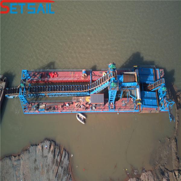 Centrifuge Mining Diamond Dredger for River Gold Total Length 24m-38m US