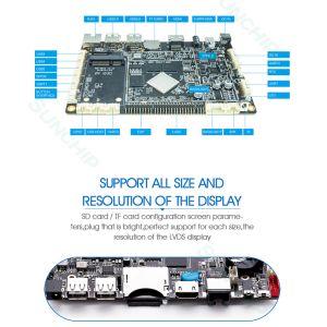 RK3399 Embedded Linux Board LVDS EDP Android 7.1 LCD Driver Control Board