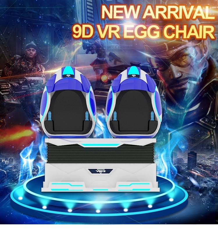 2 Seats Simulator Roller Coaster Sparta 9D VR Egg Cinema