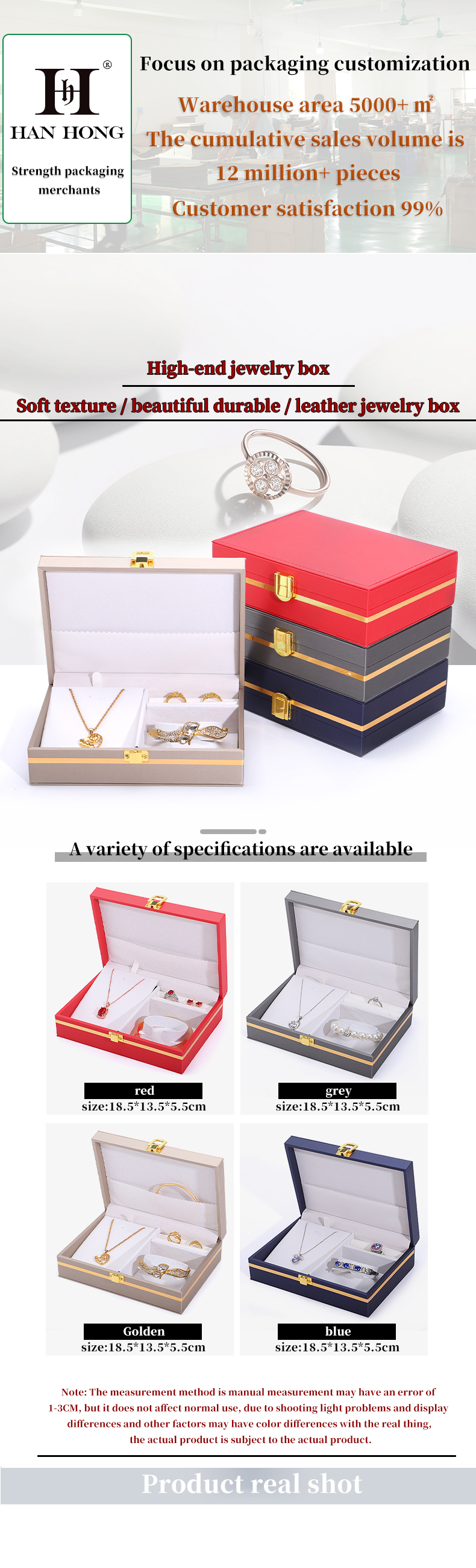 Hanhong Custom Logo Jewelry Box Velvet Travel Organizer for Small Earrings Contact Us