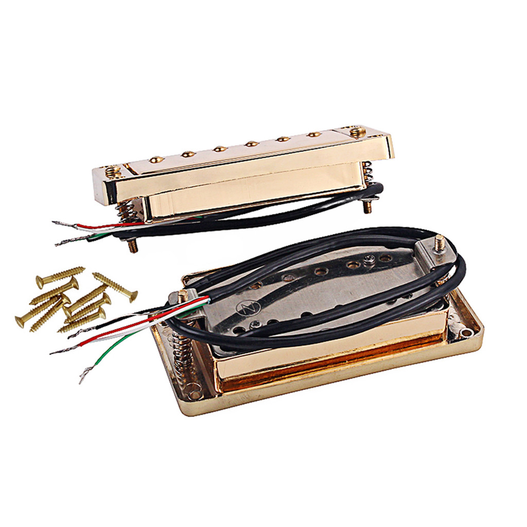 Alnico 5 Humbucker Pickup Double Coil Guitar Pickup Neck 13.5 kΩ / Bridge 15.4 kΩ
