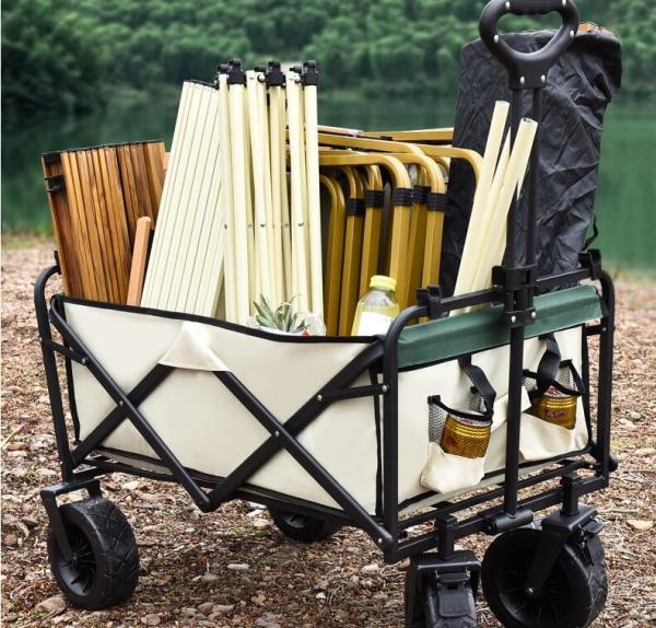 Custom Wholesale Outdoor Push Pull Collapsible Easy To Carry Camping Folding