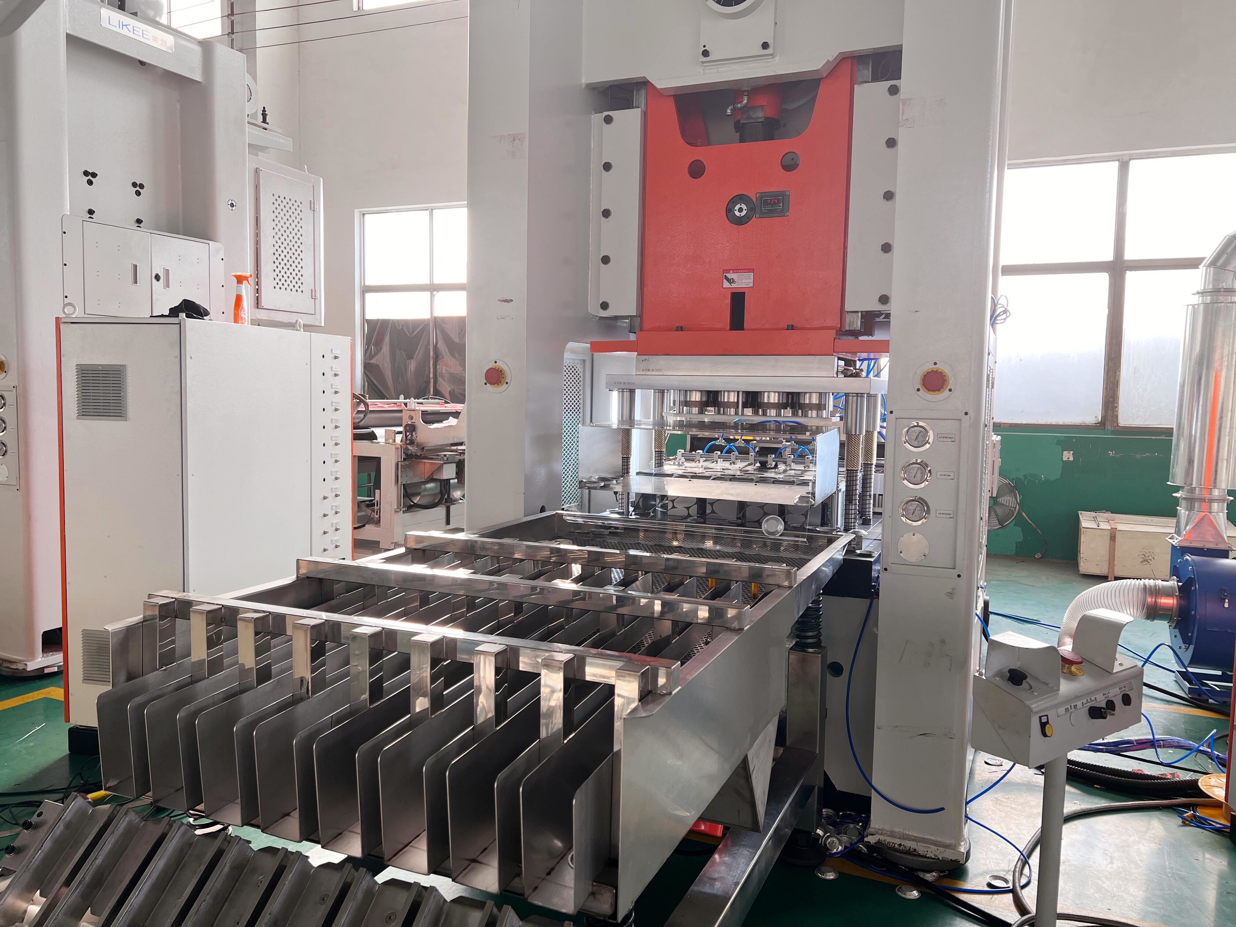 2024 Latest Aluminium Foil Cake Tart Collection Machine With Siemens Motor
