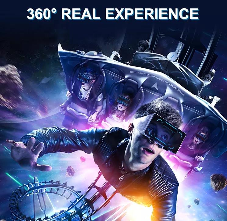 Exclusive Version 360 Degree VR Games 2 IN 1 VR Roller Coaster In Mall